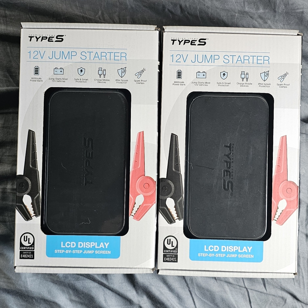 Type S 12V Jump Starter with LCD Display